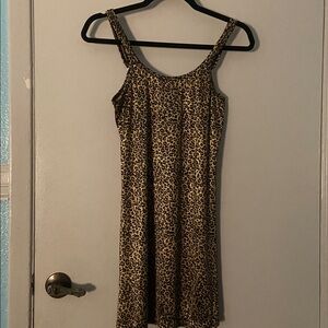 Chic Leopard Print Mini Dress